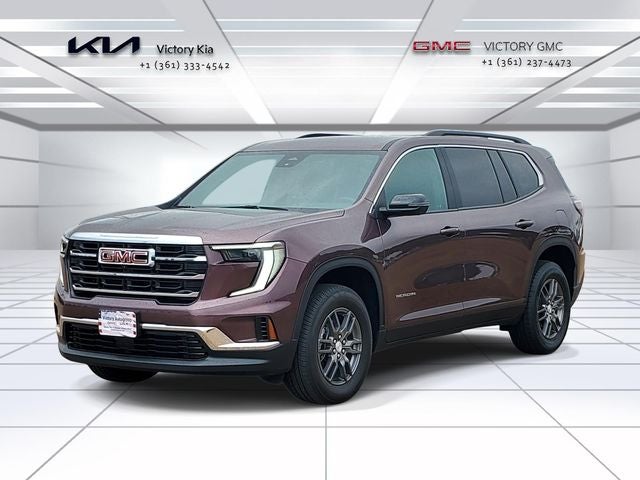 2025 GMC Acadia Elevation in Crystal Metallic — front three-quarter view