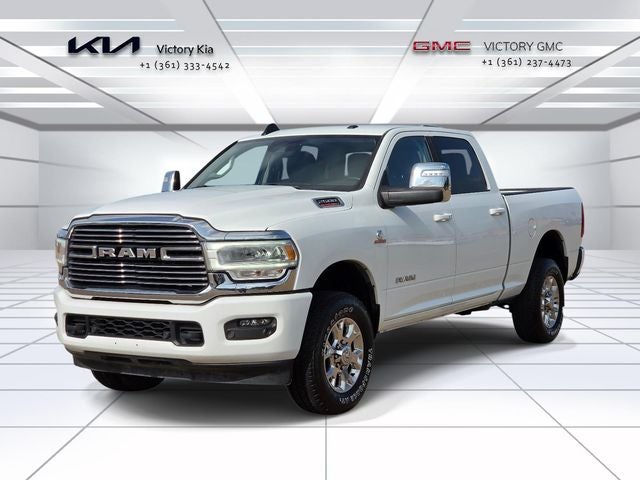 2024 RAM 2500 Laramie in Bright White Clearcoat — front three-quarter view
