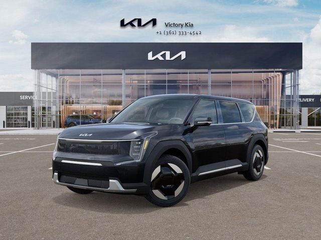 2026 Kia EV9 Light in Panthera Metal — front three-quarter view
