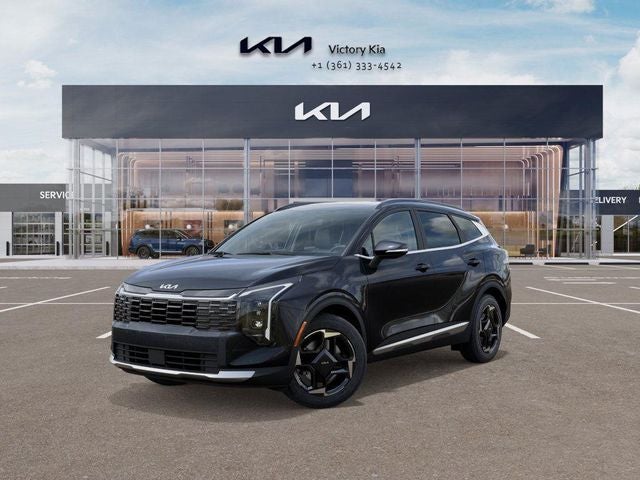 2026 Kia Sportage EX in Gray Metallic — front three-quarter view
