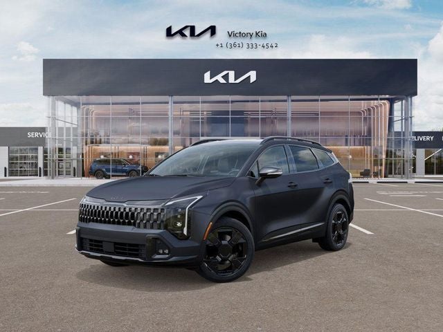2026 Kia Sportage X-Line in Panthera Metal Matte — front three-quarter view