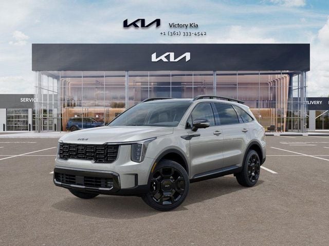 2026 Kia Sorento X-Line SX Prestige in Ivory — front three-quarter view