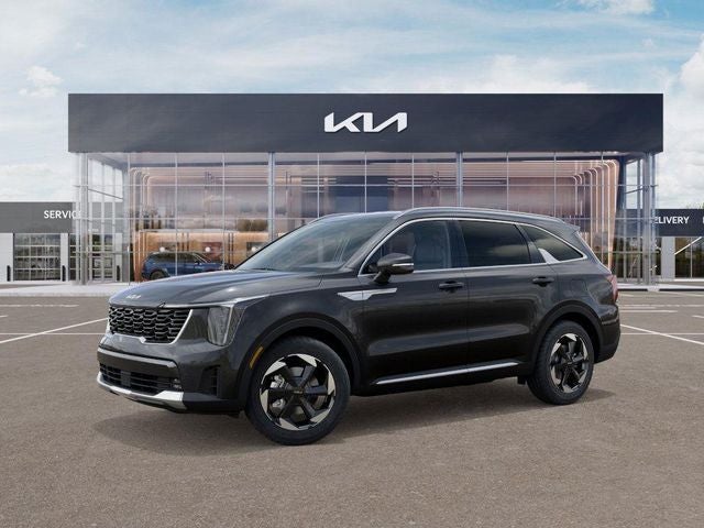 2026 Kia Sorento Hybrid — rear three-quarter view